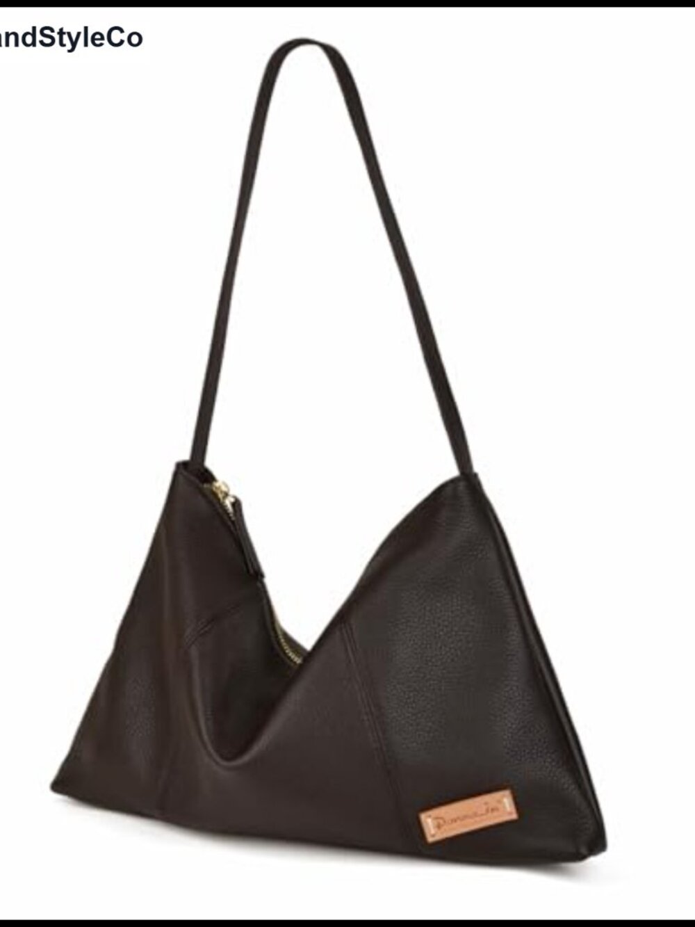 Full Grain Leather Hobo Crossbody Bag Minimalist Women Purse